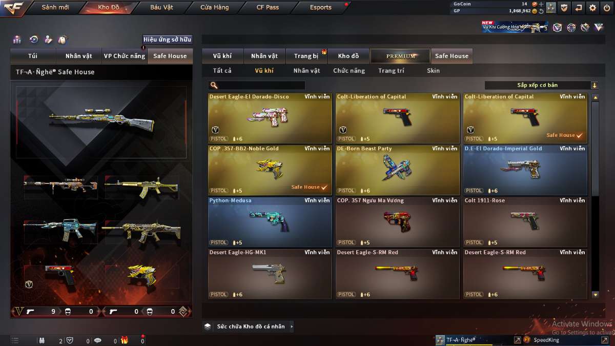 shop acc cf uy tin gia re